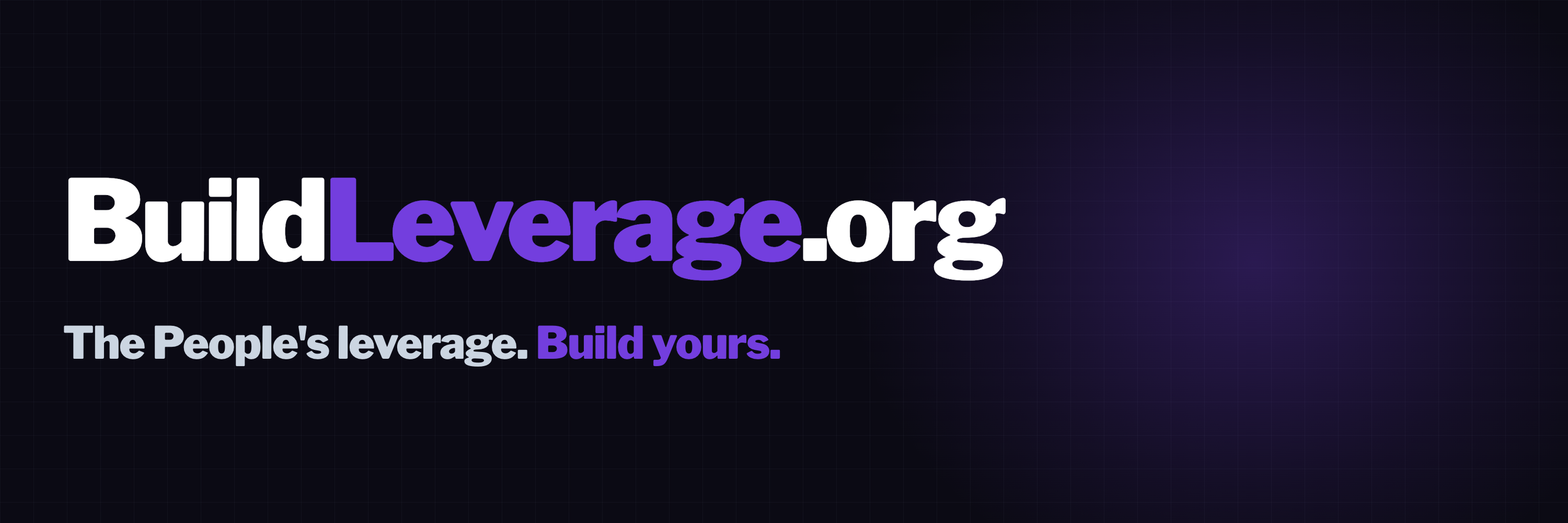 BuildLeverage.org banner