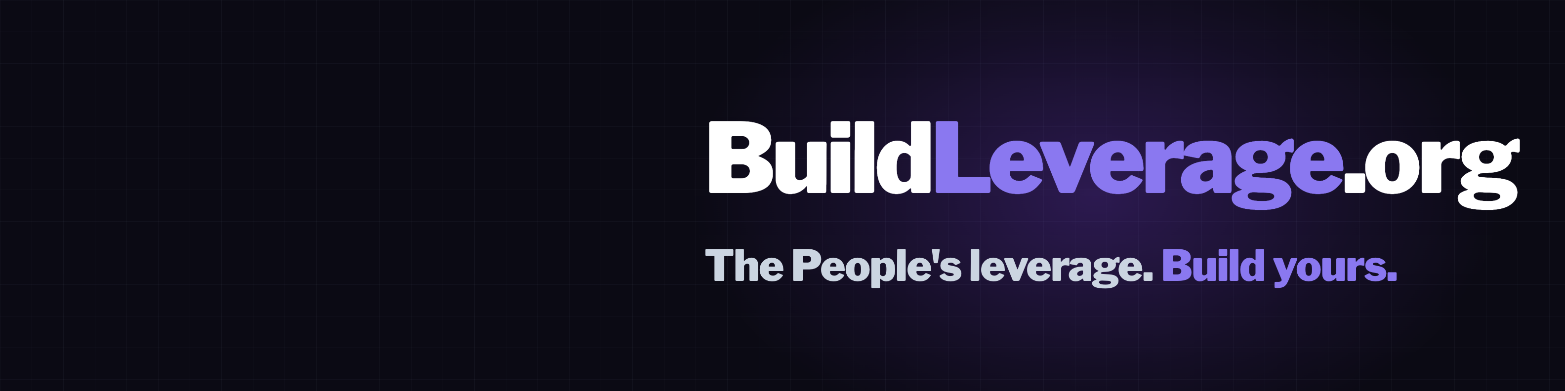 BuildLeverage.org LinkedIn profile cover